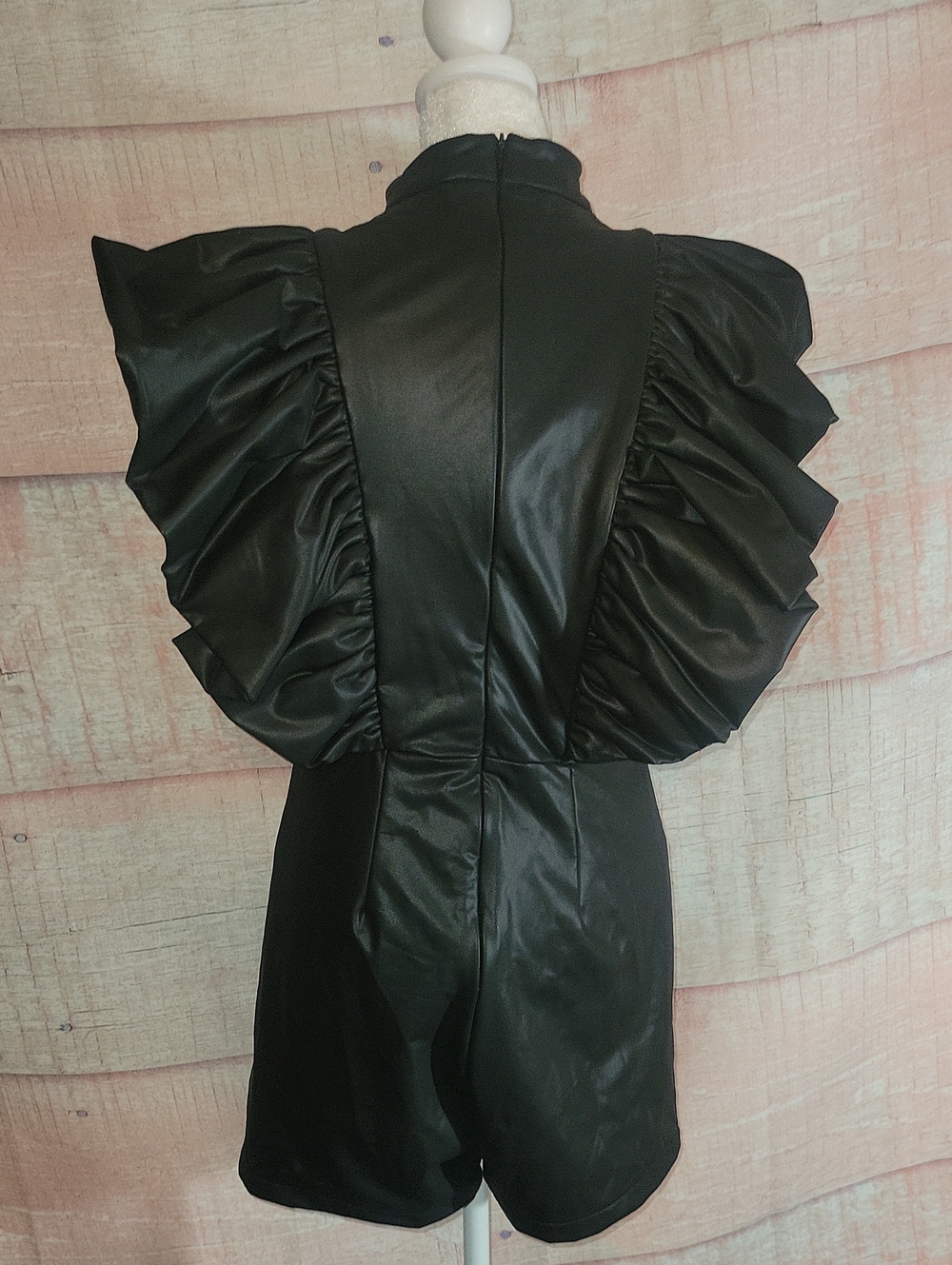 Akira Faux Leather Romper - Picture 5 of 10